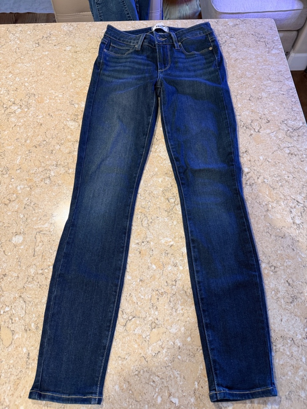 PAIGE Skinny Jeans in Dark Indigo